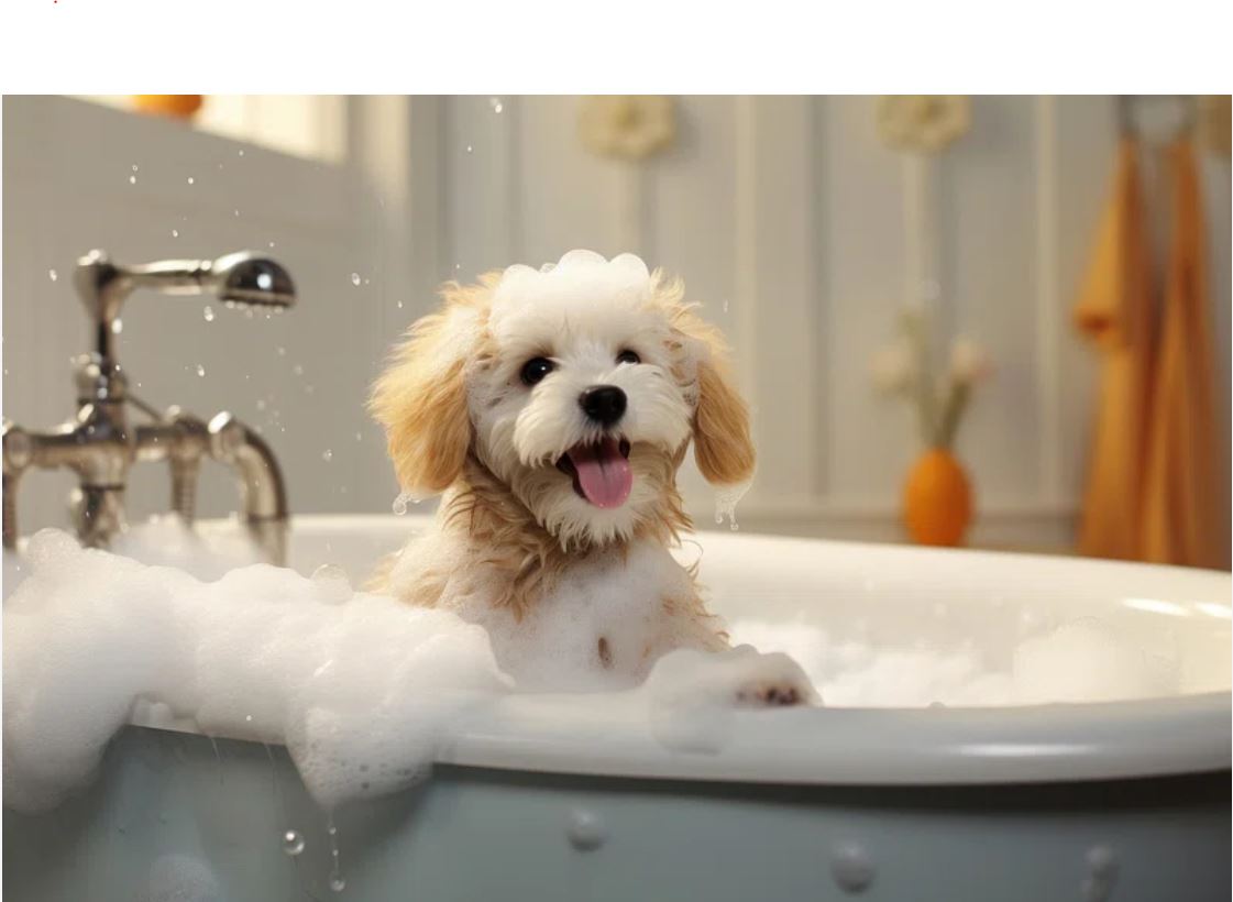 dog bathing